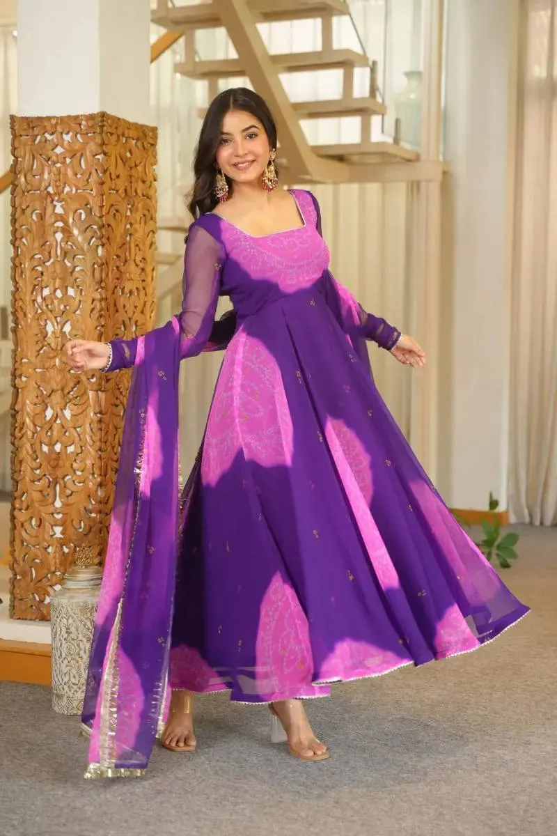Stylish Deepika 1635 Faux Georgette Printed Anarkali Set Manufacturers in Surat 2026