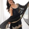 Sabina 3179 Fandy Silk Embroidery Mirror Work Wedding Wear Sharara Plazzo Set