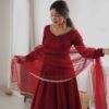 Sabina 5355 Doremon Crush Mirror Work Festival Gown Pant Dupatta