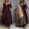 Buy Kiara Vichithra Silk Anarkali Gown With Kalamkari Dupatta Set for Women 2026