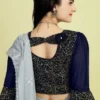 Buy Ishna Intricate Golden Geometric Pattern Stylish Stretchable Big Size Blouse 2026