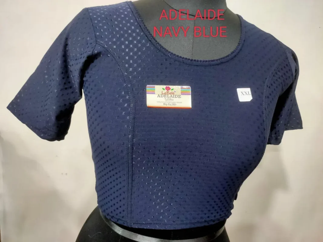 Beautiful Adelaide Dobby Weaving Work Stretchable Big Size Blouse Collection 2026
