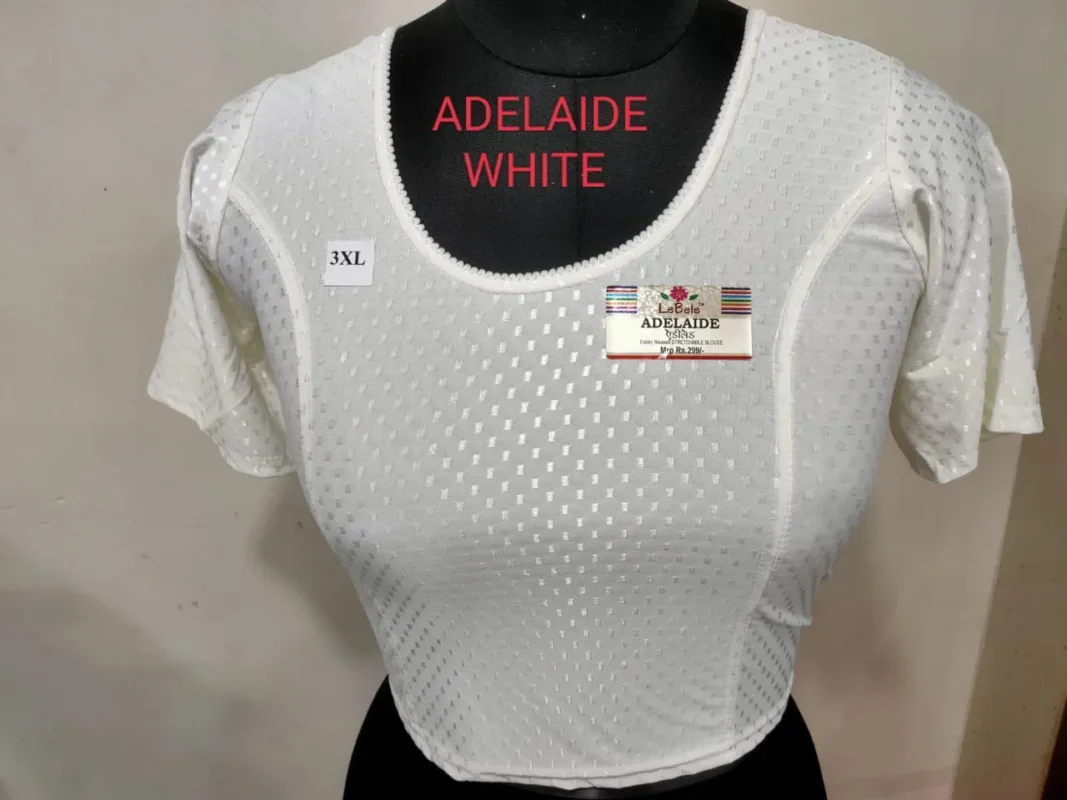 Beautiful Adelaide Dobby Weaving Work Stretchable Big Size Blouse Collection 2026