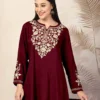 Launching SS2016 Adaa Rayon Embroidery Work Trending Office Wear Short Kurti 2026