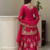 Launching Deepika 6041 Chinon Silk Thread Sequence Work Party Wear Sharara Suit 2026