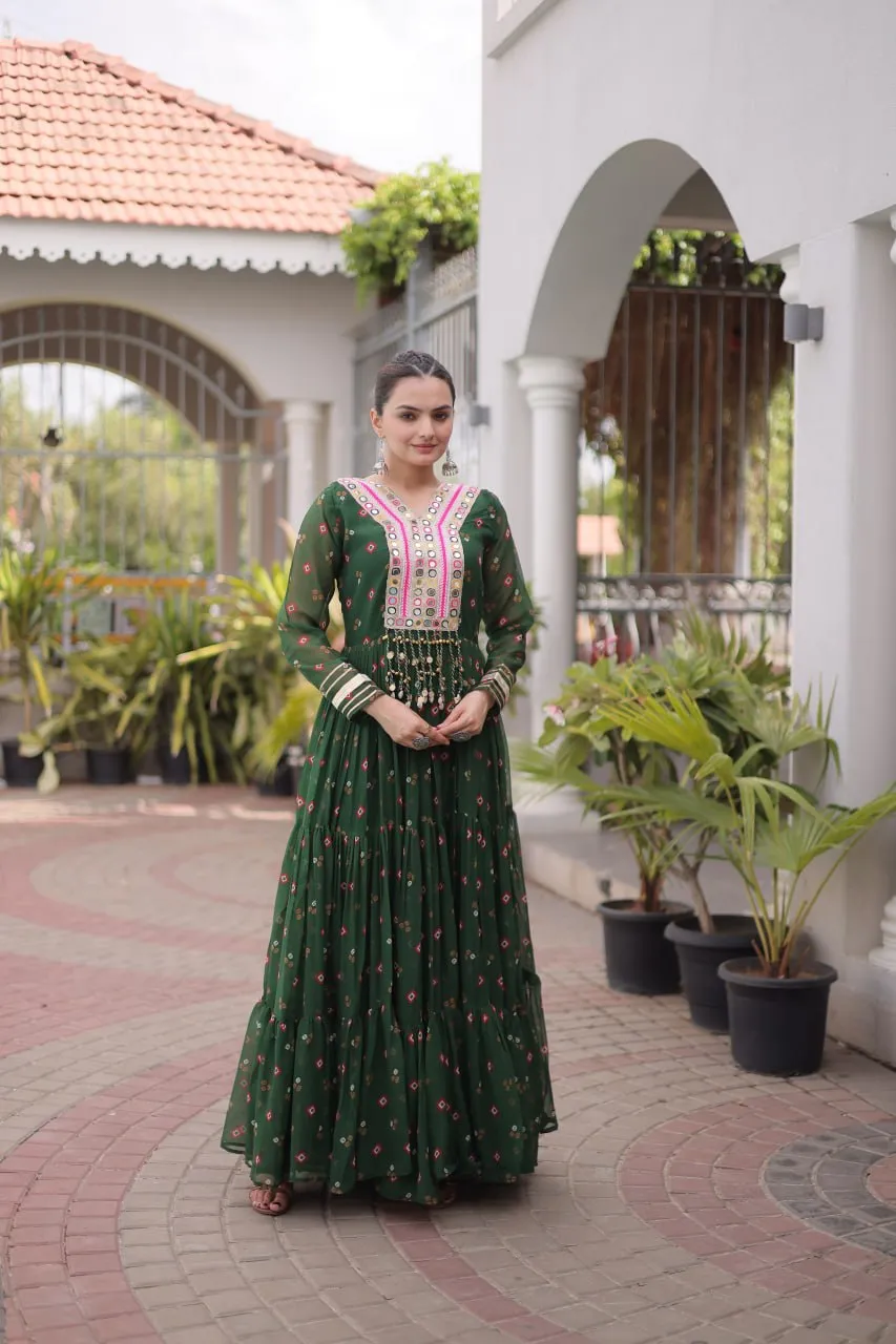 Latest Moni 1265 Georgette Laheriya Printed Navratri Collections 2026 2026