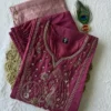 Beautiful KR 420 Roman Silk Thread Embroidery Work Designer Readymade Dress 2026