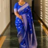 Beautiful LFK 5355 Banarasi Soft Silk Zari Work Festival Saree Supplier in Surat 2026