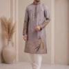 Launching Shyam Satin Embroidery Work Designer Festival Kurta Pajama 2026