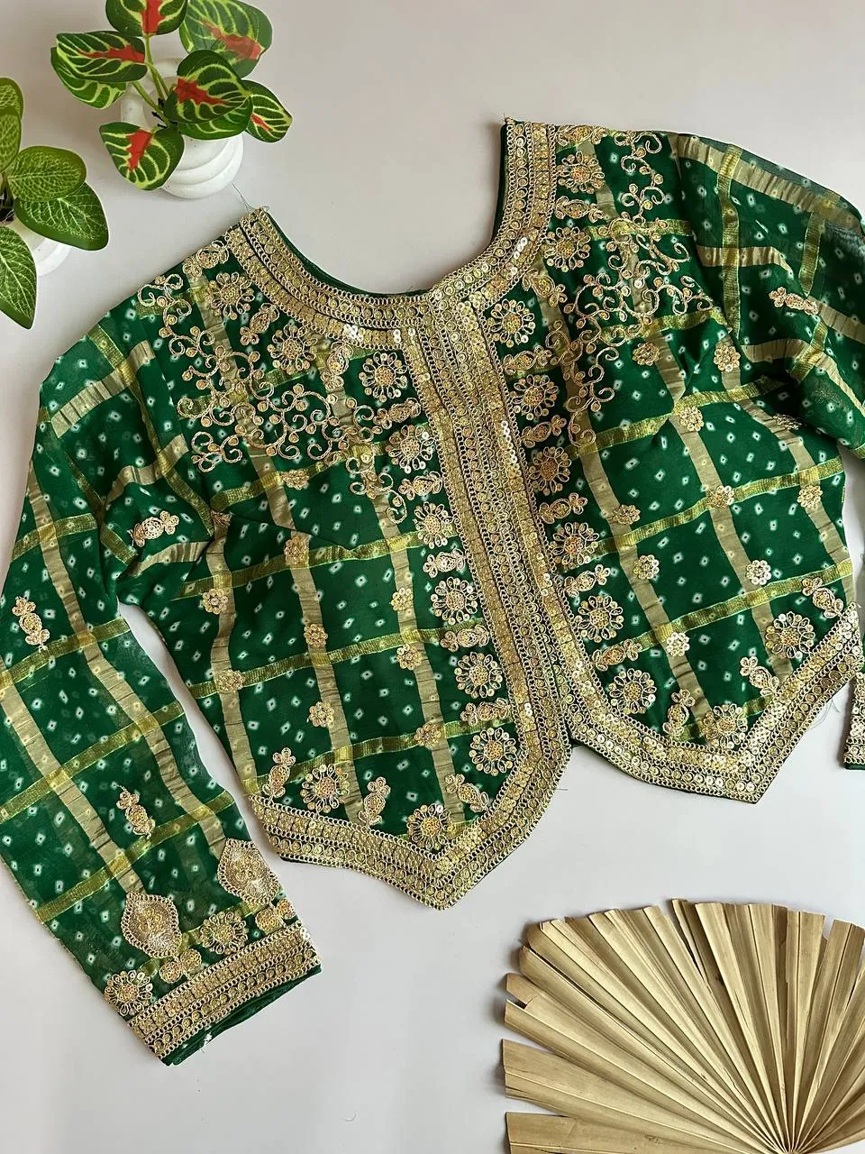 Launching Ruhi Georgette Bandhani Gota Sequence Work Jacket Style 2026