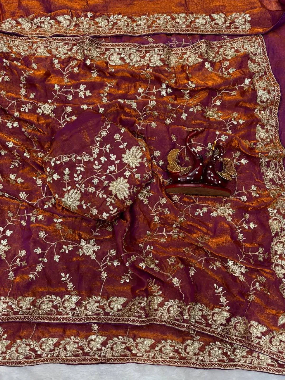 Launching SS1010 5528 Space Silk Zari Embroidery Work 2026