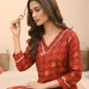 Shiv 732 Delta Silk Printed Daily & Office Wear Kurti Pant Set