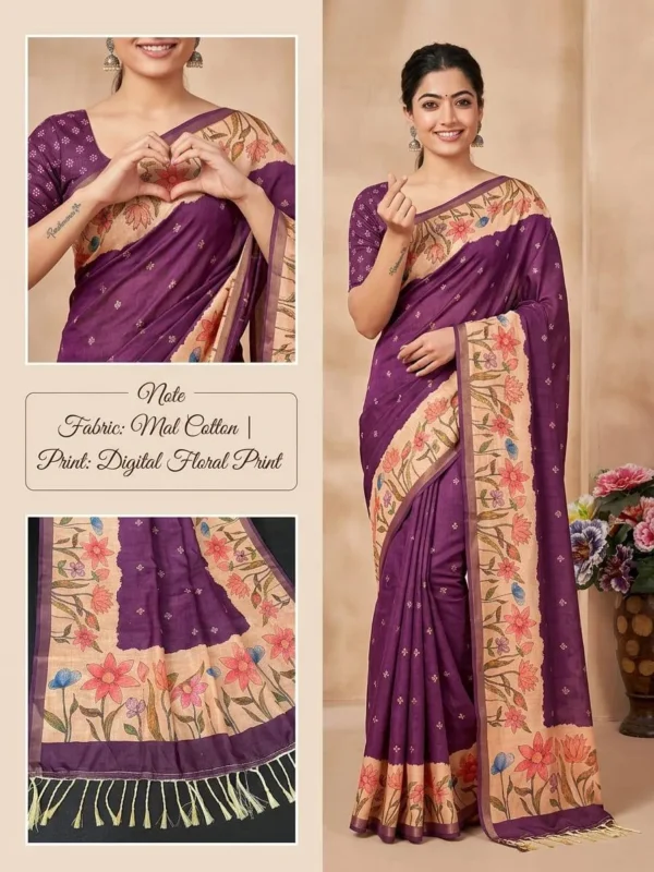 Beautiful Netra Rashmika Cotton Silk Uniform Saree Online Wholesale 2026 2026