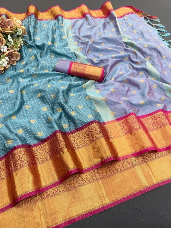 Stylish Netra Priyamani Banarasi Cotton Silk Jacquard Work Saree Wholesale Market 2026