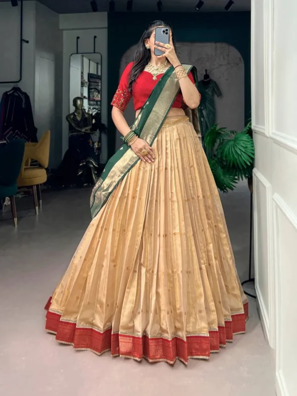 Latest WMN 2058 Kanchipuram Silk Zari Weaving Work Festive Lehenga Choli Exporters Online 2026