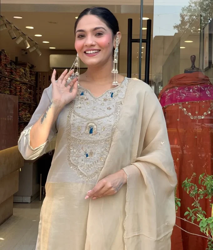 Stylish RRD Cosmos Embroidery Work Party Wear Sharara Suit 2026