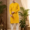 Stylish Lekha LI Manyavar Chikankari Rayon Schiffli Work Festival Kurta For Mens 2026