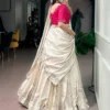 Launching WMN 2043 Onakkodi Kanjivaram Zari Weaving Work South Style Lehenga Saree 2026