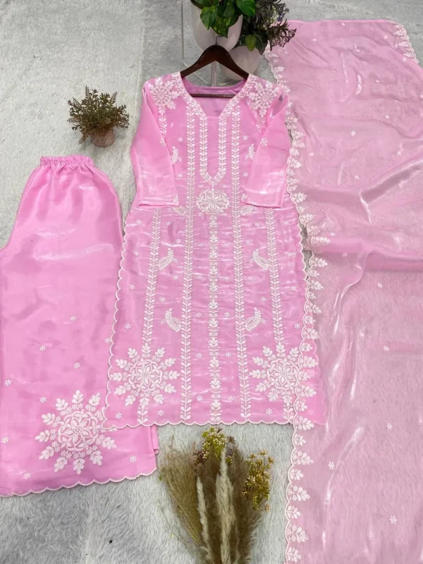 Stylish BV 479 Jimmy Choo Embroidery Party Wear Baby Pink Readymade Dress 2026