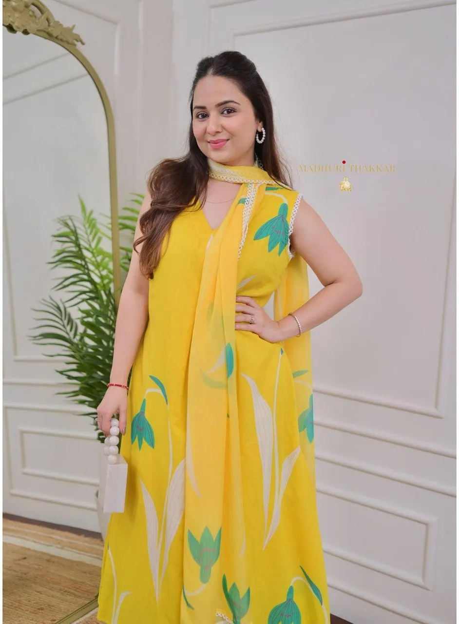 Latest Aradhna 2041 Rayon Printed Kurti Pant Dupatta Exporter in Surat 2026