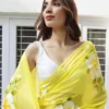 Stylish RRD Linen Printed Yellow Daily Wear Saree Market in Surat 2026