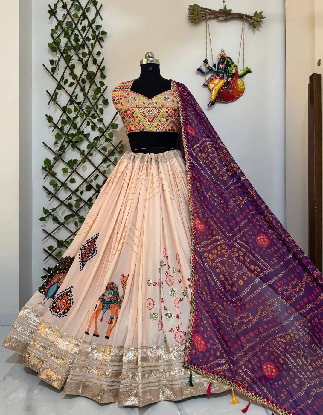 Latest C585 157 Cotton Mirror Work Trending Navratri Collection in Surat 2026