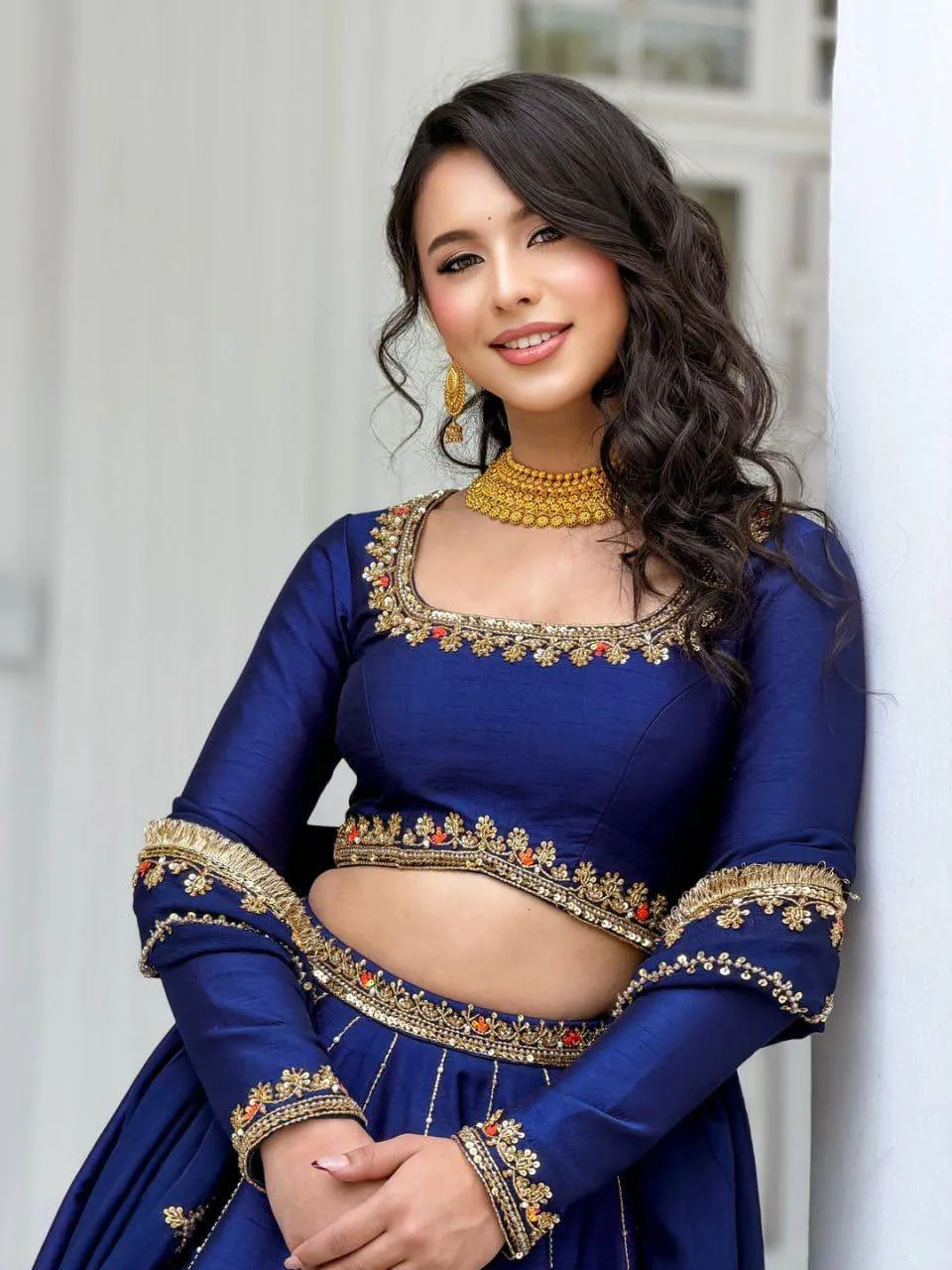 Deepika 405 Chinon Sequence Work Designer Party Wear Lehenga Choli