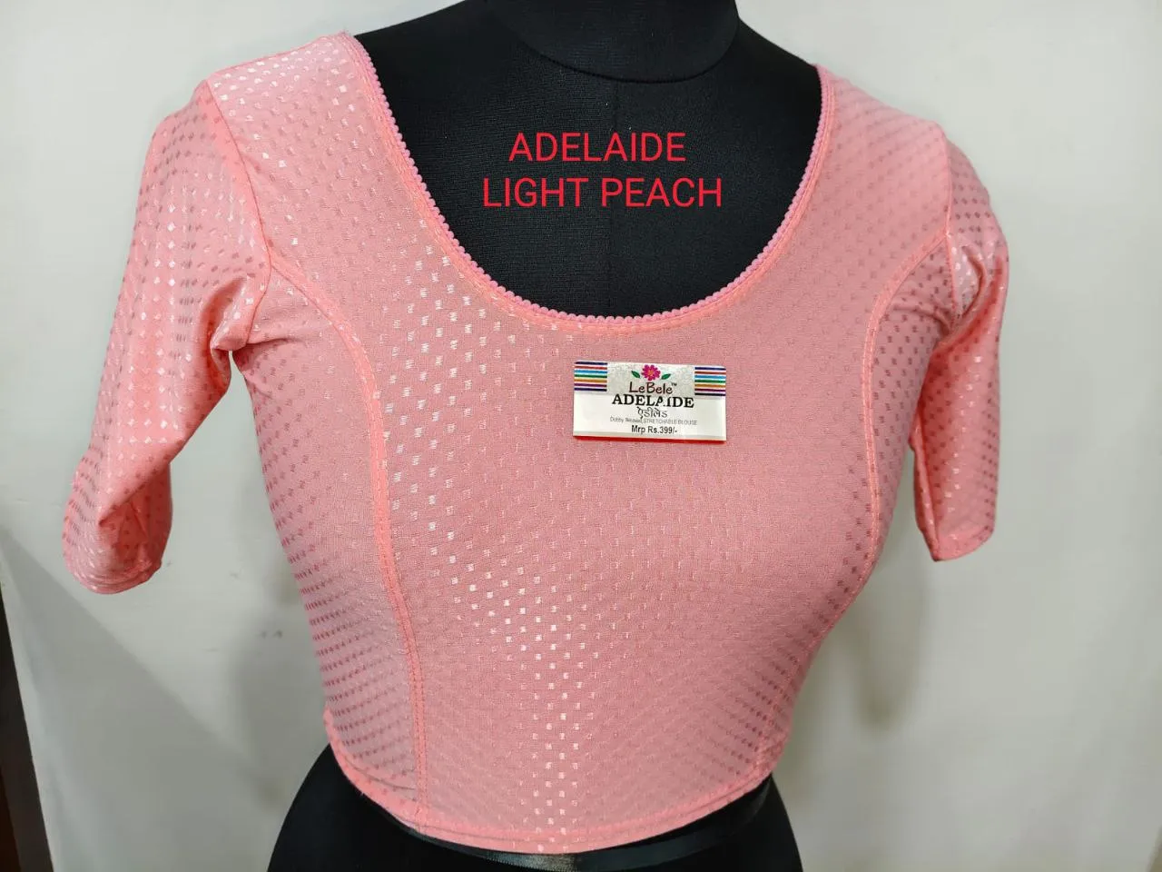Adelaide Dobby Weaving Work Stretchable Big Size Blouse Collection