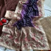 MHV Mouni Silk Hand Loom Printed Work Daily Wear Saree