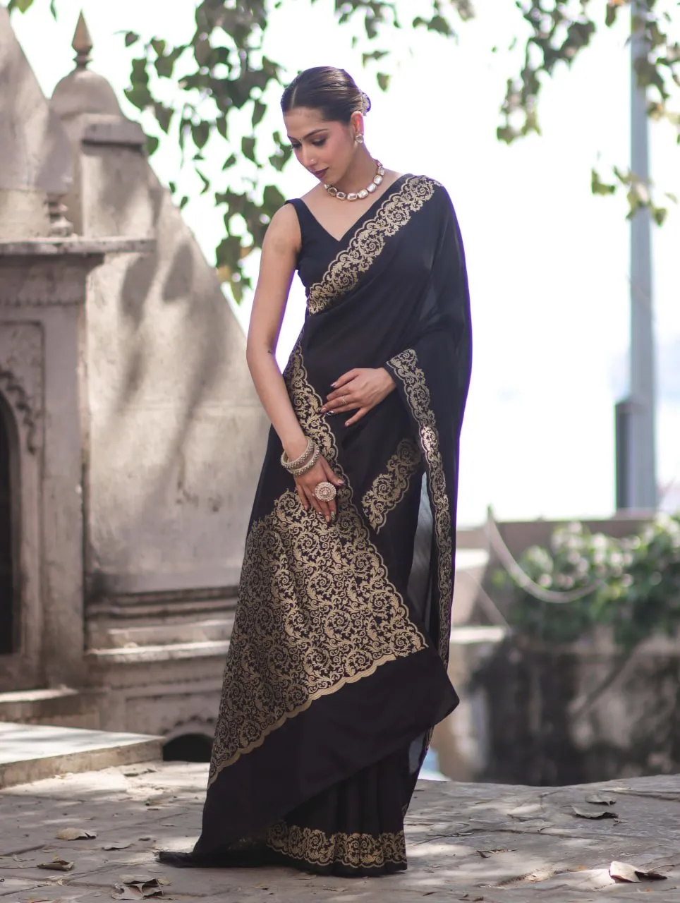 LFK 5361 Silk Zari Work Trending Banarasi Saree in Surat