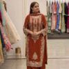 Sabina 1716 Georgette Embroidery Sequence Work Pakistani Kurti Pant Dupatta Set