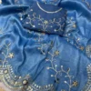 RBC 6016 Gold Crush Designer Gota Foil Work Festival Saree