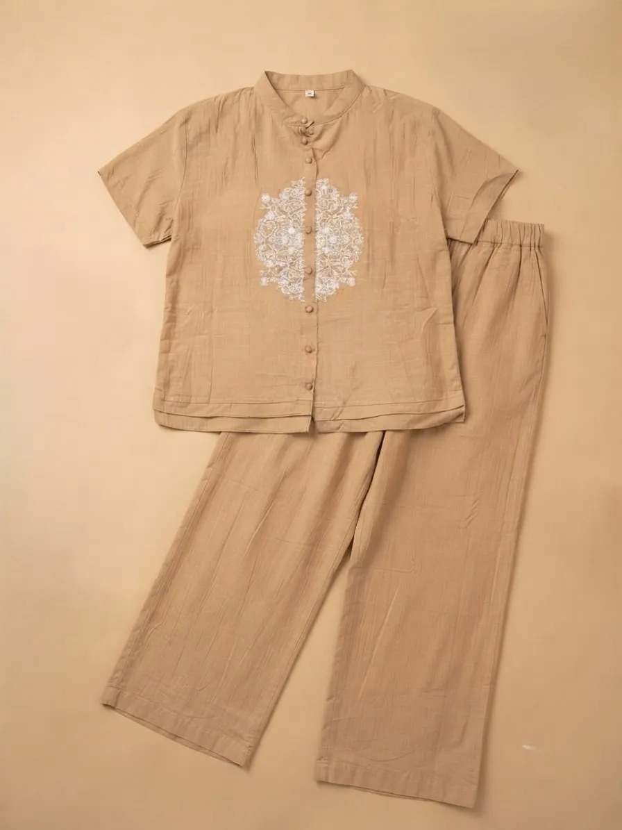 Launching Shiv 1018 Cotton Embroidery Office Wear Top Plazo Set Wholesale Market in Surat 2026