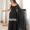 Sabina 3179 Fandy Silk Embroidery Mirror Work Wedding Wear Sharara Plazzo Set