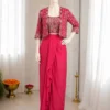 Launching BDB 83 Chinon Silk Embroidery Sequence Work 3pcs Dress for Women 2026