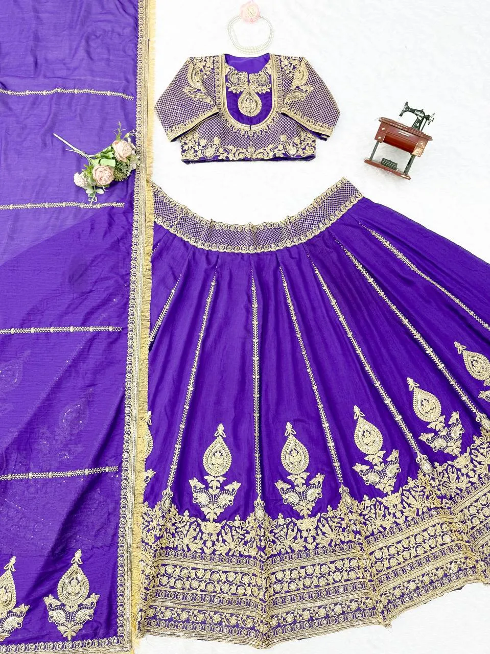 Latest Deepika 403 Vichitra Silk Designer Thread Work Party Wear Lehenga Choli 2026