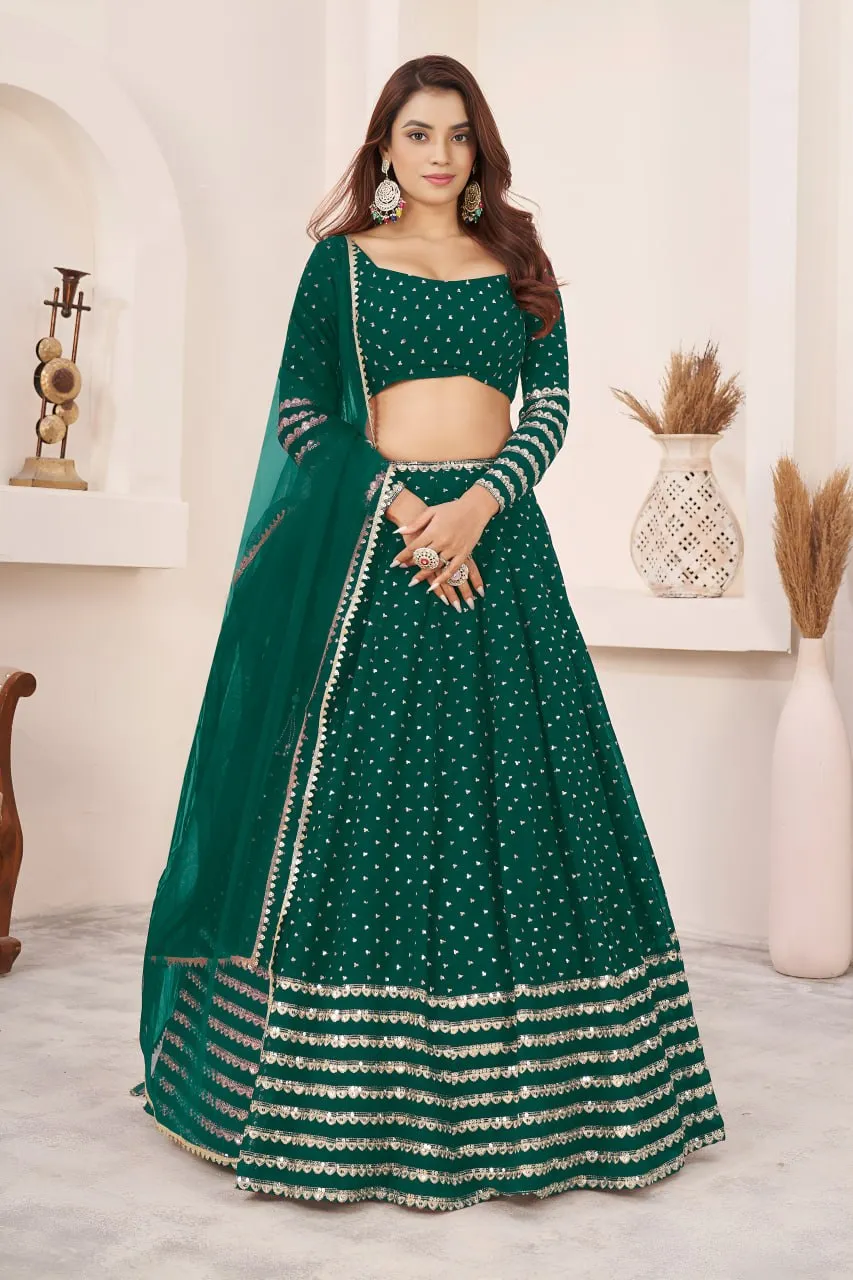 Buy Zeel 5074 Georgette Embroidery Work Lehenga Choli Exporters in India 2026