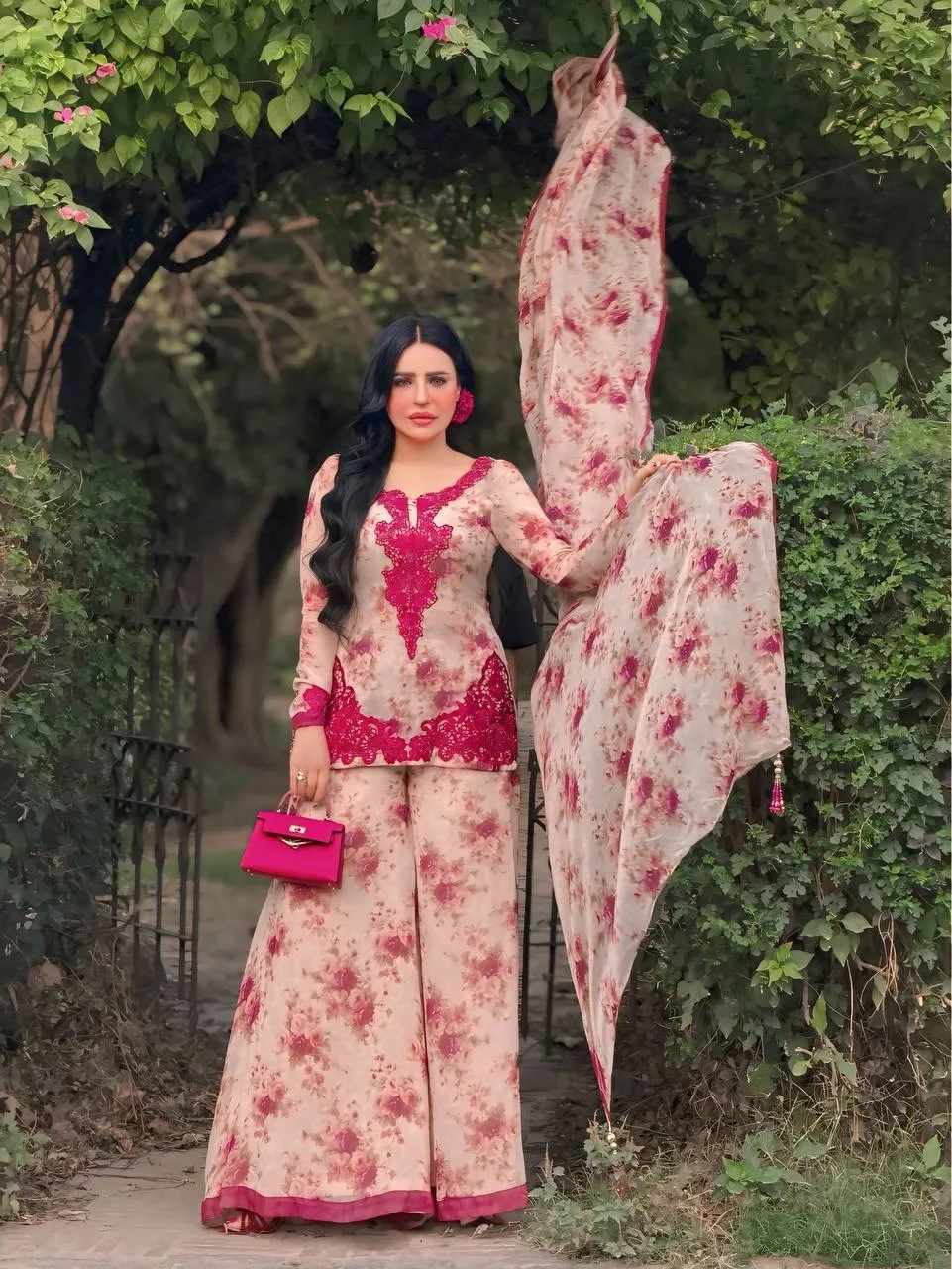 Buy Sabina 5352 Georgette Embroidery Work Trending Sharara Suit 2026