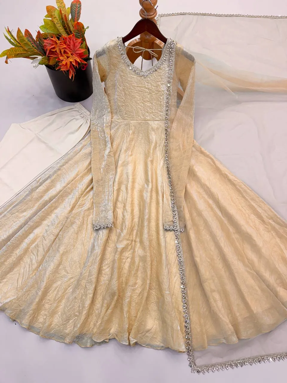 Stylish Sabina 5355 Doremon Crush Mirror Work Festival Gown Pant Dupatta 2026