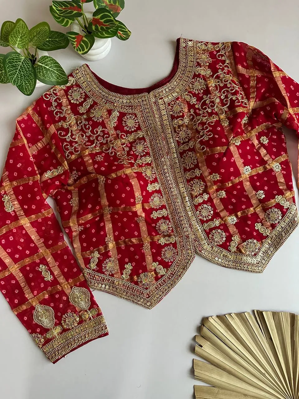 Launching Ruhi Georgette Bandhani Gota Sequence Work Jacket Style 2026