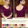 Stylish Chahana Georgette Embroidery Work Stretchable Big Size Blouse 2026