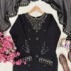 Buy C585 1485 Roman Silk Embroidery Work Black Kurti Palazzo Dupatta Set 2026