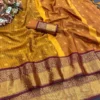Stylish Netra Priyamani Banarasi Cotton Silk Jacquard Work Saree Wholesale Market 2026