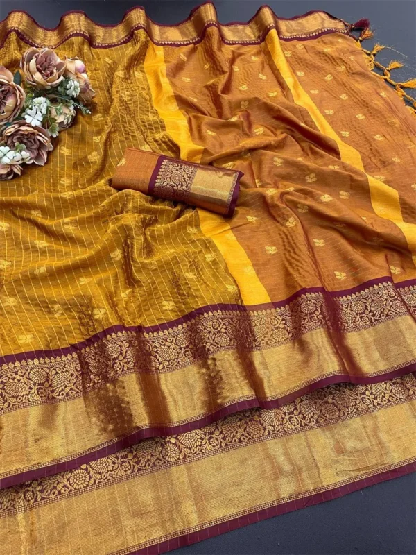 Stylish Netra Priyamani Banarasi Cotton Silk Jacquard Work Saree Wholesale Market 2026