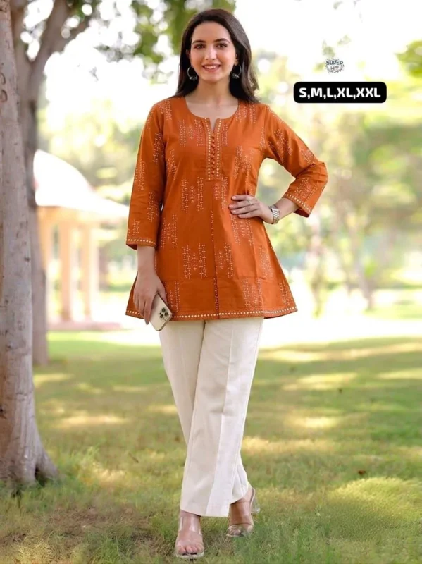 Launching Laxmy 1122 Cotton Jaipuri Printed Short Top Collection 2026