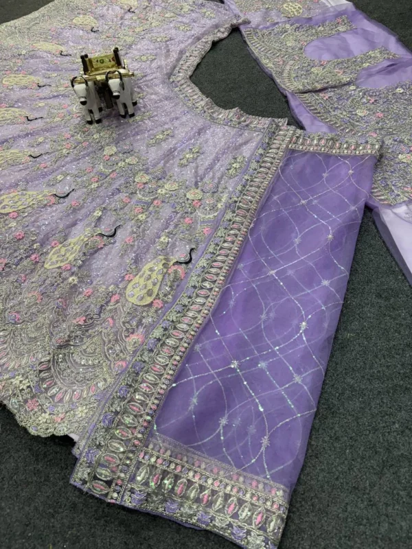 Buy SBD 1676 Lavender Net Sequence Work Party Wear Lehenga Choli 2026