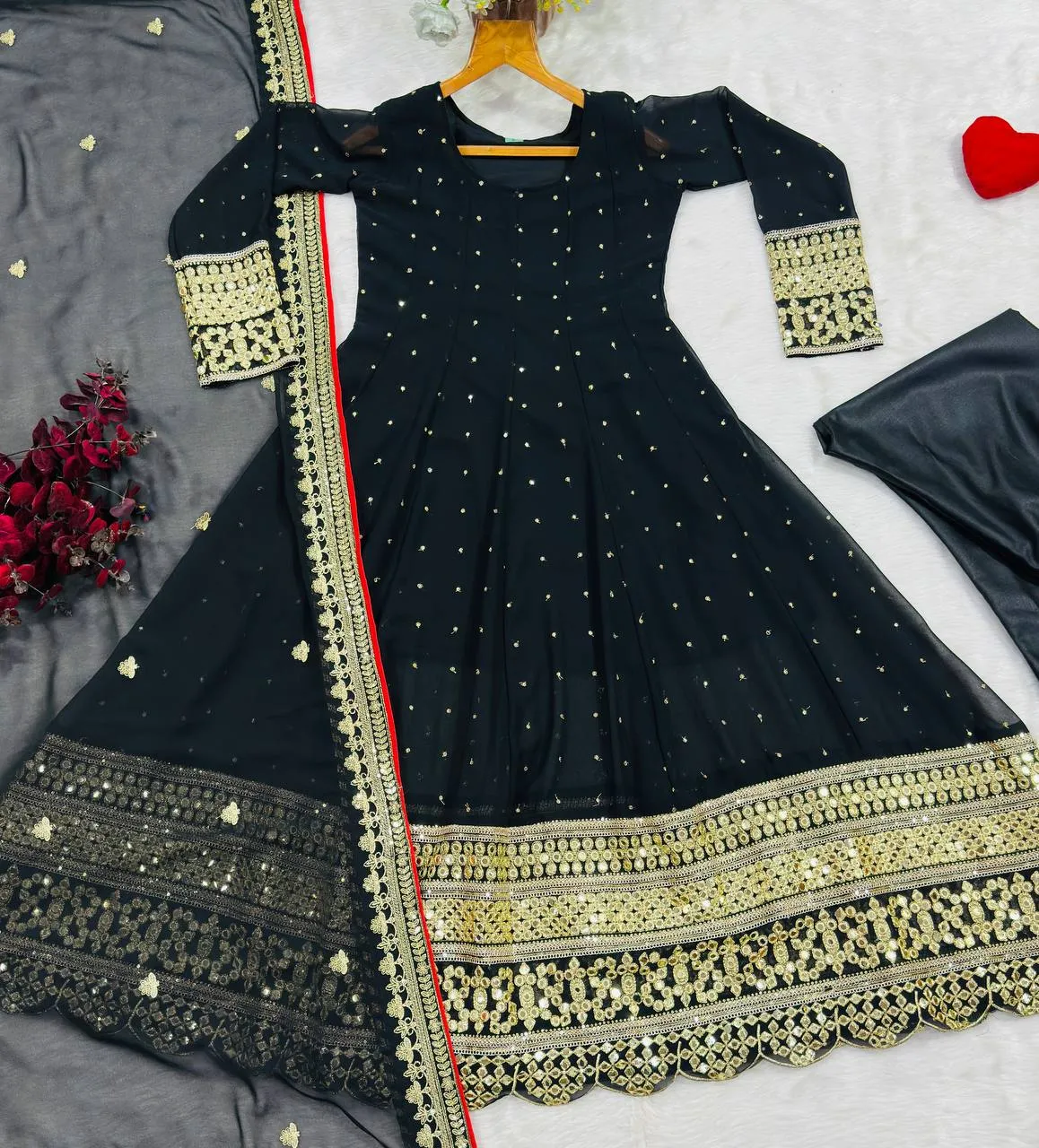 Stylish STD 6127 Blooming Embroidery Zari Work Anarkali Festival Gown Supplier in Surat 2026