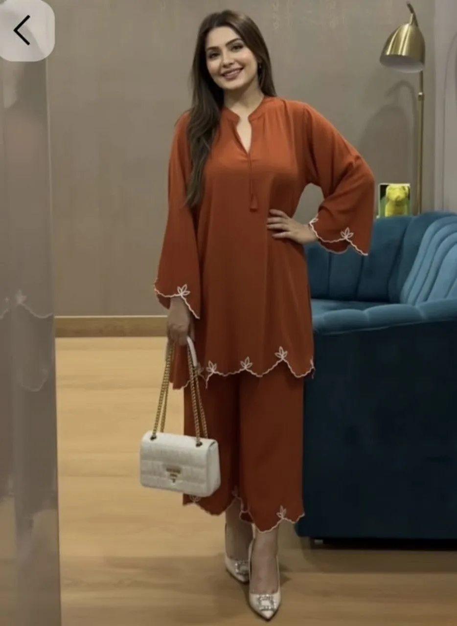 Launching Kiara Kritika Viscose Rayon Embroidery Work Office Wear Co Ord Set 2026
