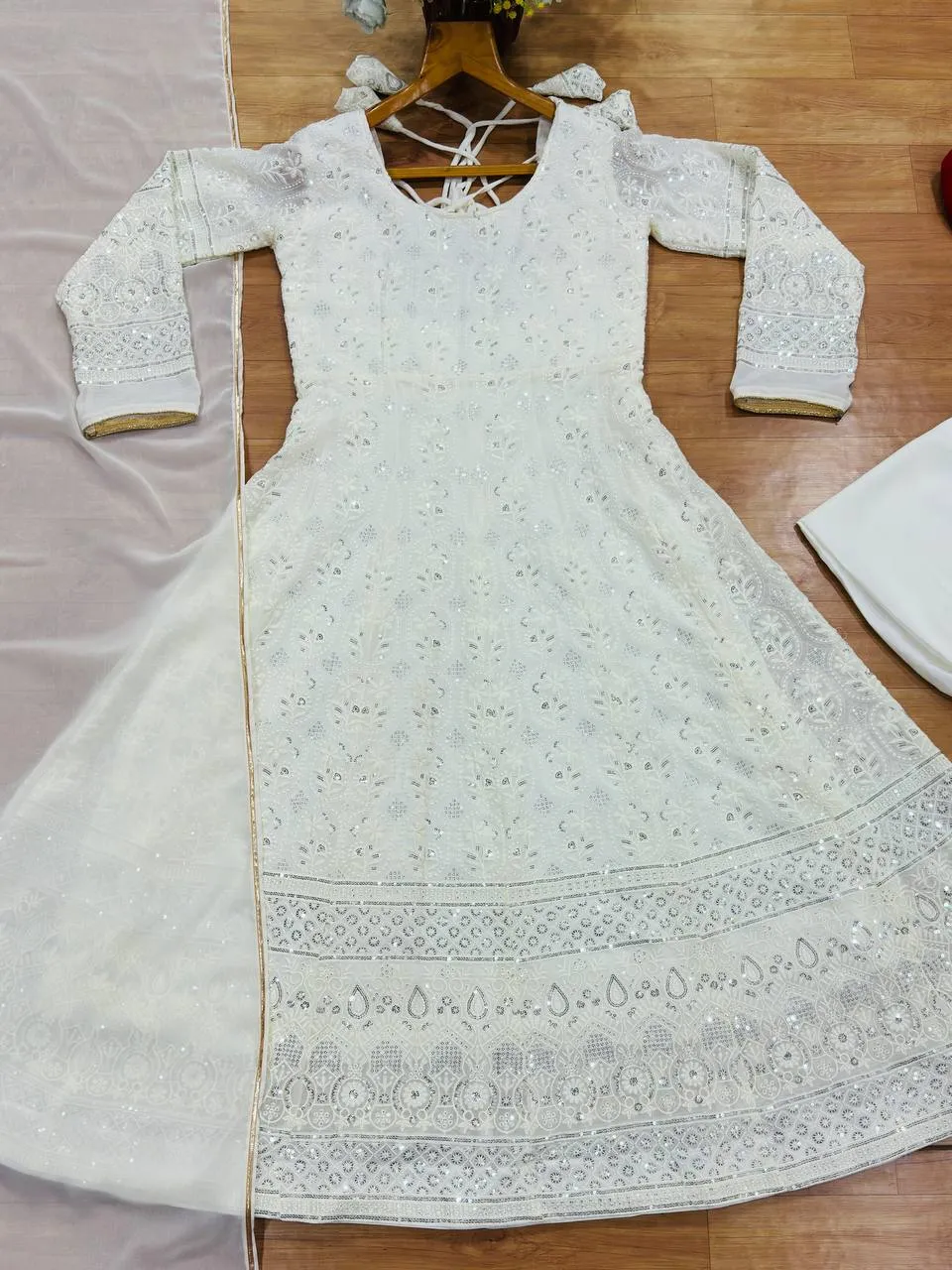 Stylish STD 6128 Blooming Embroidery Sequnece Work Anarkali Wedding Gown 2026