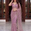 Latest DKT 5178 Net Sequence Embroidery Work Designer Saree Supplier in Surat 2026